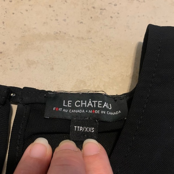💜 Le Château Black Sleeveless High-Low Tunic Top TTP/XXS - Picture 2 of 6